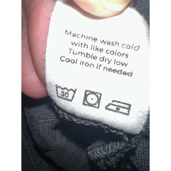 VETTA Capsule Black Wrap Jumpsuit Short Sleeve Wide Leg Tencel Linen Size M EUC - Picture 8 of 8